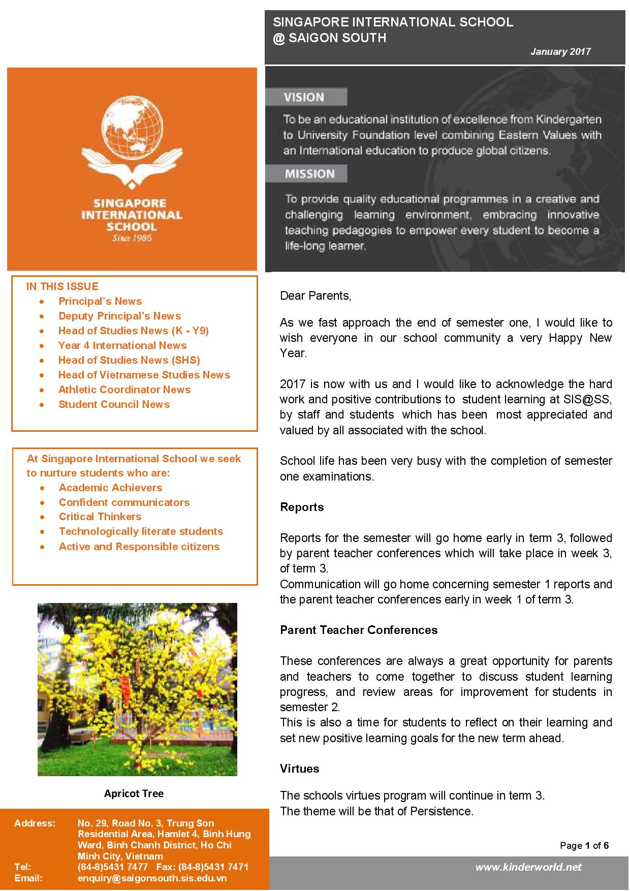 SIS - Newsletter of January 2017 - EN-page-001