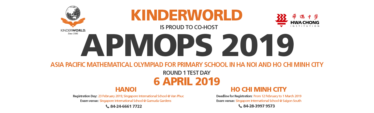 The Asia Pacific Mathematical Olympiad for Primary Schools (Apmops ...