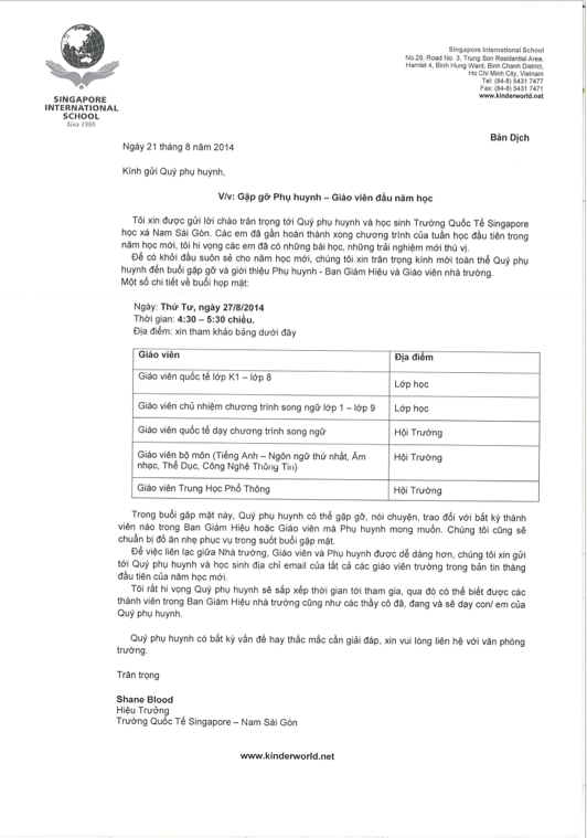 Parents and Teachers, Meet and Greet (VN) thumbnail image