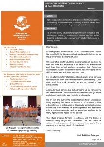 SIS - Newsletter of May 2017